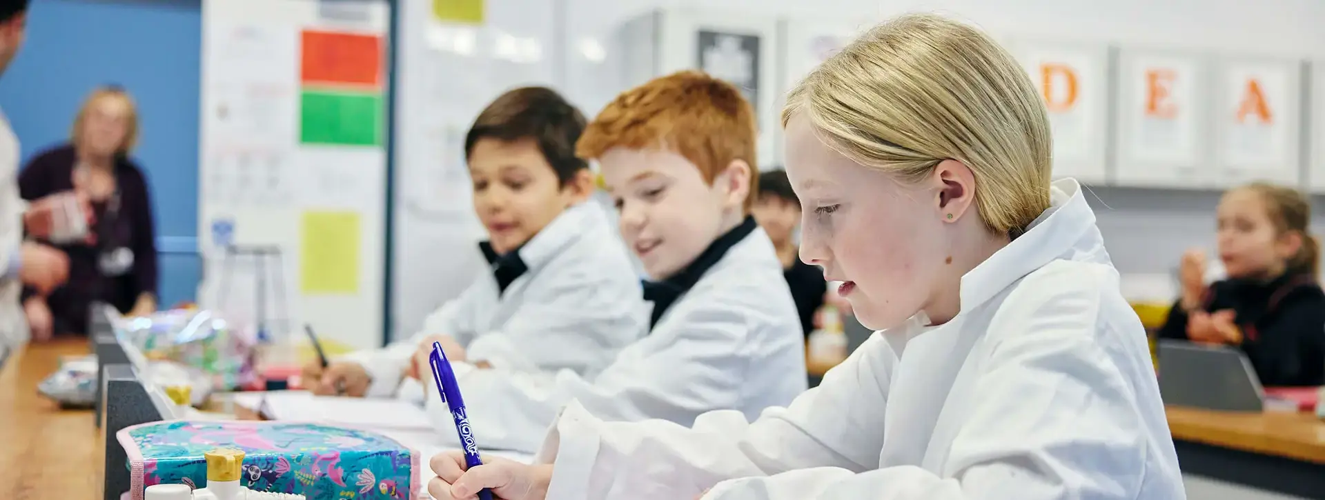 Pupils in class at Clifton High School