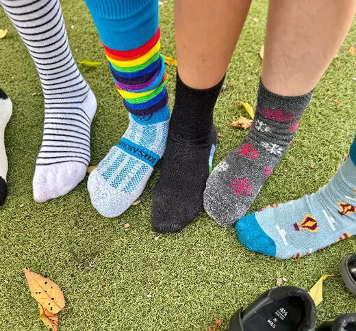 Odd Sock Day 2024 at Clifton High School, a private school in Bristol.